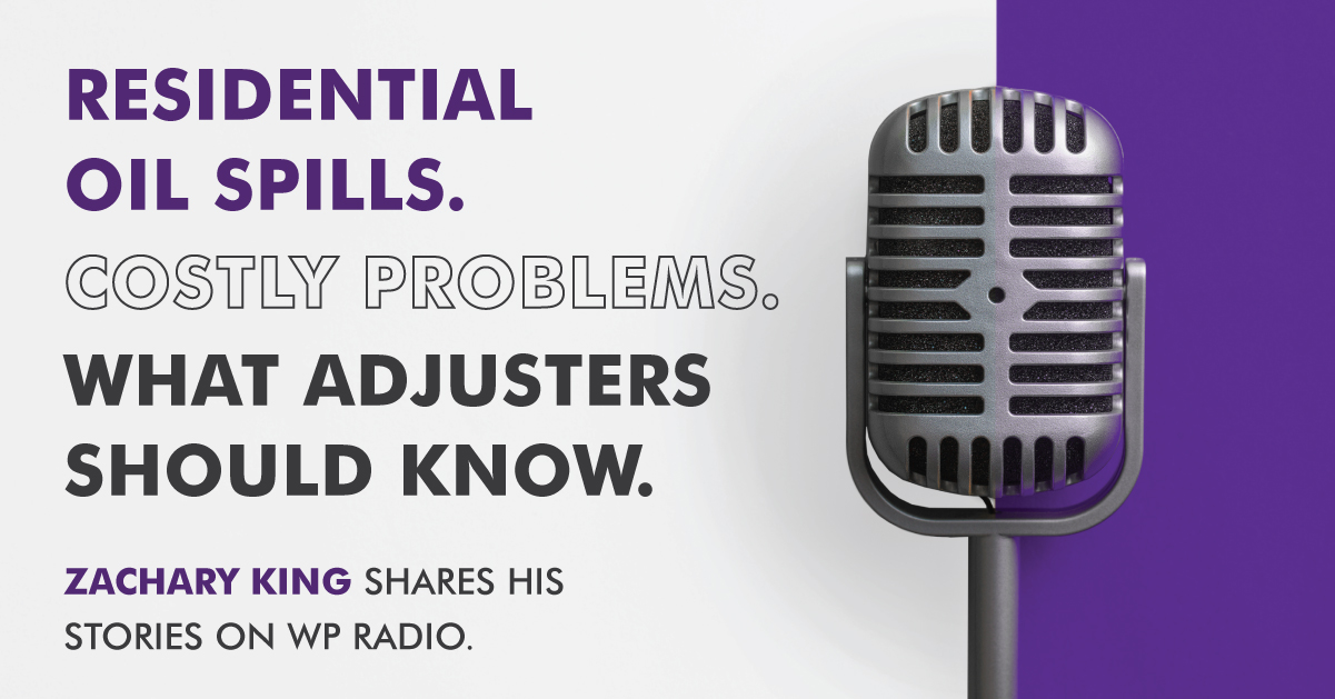 Zachary King talks about residential oil spills on WP Radio.